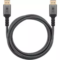 ata laidas - Goobay DisplayPort kabelis 8K 60Hz 65264 Pilka (Gray) - 3 nuotrauka
