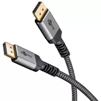 ata laidas - Goobay DisplayPort kabelis 8K 60Hz 65264 Pilka (Gray) - 4 nuotrauka