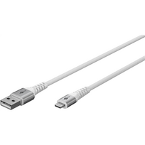 lightning usb a laidas - Goobay Lightning USB-A Supersoft Textile Cable with Metal Plugs | 74512 - 3 nuotrauka