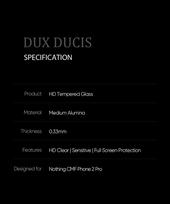 nothing phone telefonai - LCD apsauginis stikliukas Dux Ducis 10D Nothing CMF Phone 2 Pro juodas - 3 nuotrauka