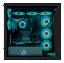 riser cable - ARCTIC Xtender kompiuterio korpusas, Midi-Tower, E-ATX, RGB, Tempered Glass – includes vertical GPU mount & riser cable, juodos spalvos - 6 nuotrauka