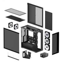 riser cable - ARCTIC Xtender kompiuterio korpusas, Midi-Tower, E-ATX, RGB, Tempered Glass – includes vertical GPU mount & riser cable, juodos spalvos - 12 nuotrauka