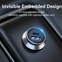 usb c pakrovejas - MOBILE CHARGER CAR USB/2P GRAY FFBH0 VENTION - 3 nuotrauka