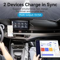 usb c pakrovejas - MOBILE CHARGER CAR USB/2P GRAY FFBH0 VENTION - 7 nuotrauka
