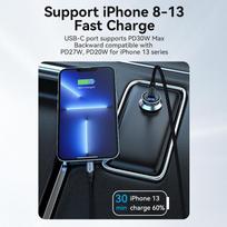 usb c pakrovejas - MOBILE CHARGER CAR USB/2P GRAY FFBH0 VENTION - 9 nuotrauka