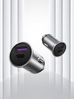 usb c pakrovejas - MOBILE CHARGER CAR USB/2P GRAY FFBH0 VENTION - 12 nuotrauka