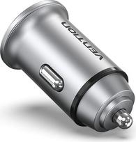 car charger usb port - MOBILE CHARGER CAR 30W USB/2P GRAY FFFH0 VENTION - 4 nuotrauka