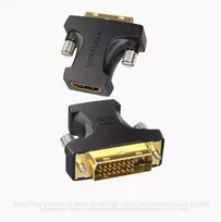 kabelis hdmi dvi - Vention HDMI į DVI adapteris AILB0 Juodas (Black) - 3 nuotrauka
