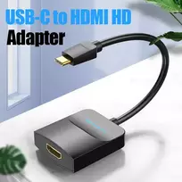 hdmi hdmi kabelis 15m - Vention ACYHB USB-C į HDMI adapteris 1080P Pilkas (Gray) 0.15m - 3 nuotrauka
