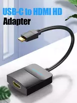 hdmi hdmi kabelis 15m - Vention ACYHB USB-C į HDMI adapteris 1080P Pilkas (Gray) 0.15m - 5 nuotrauka