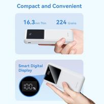 10000 power bank - Vention FHKW0, 10000mAh, 22.5W, baltas - 9 nuotrauka