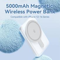 usb magnetic - Vention FHSP0, 5000mAh, 20W, rožinė - 12 nuotrauka