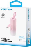 iniu isorine baterija - Vention FHWR0, 5000mAh, 20W, rožinis (pink) - 2 nuotrauka