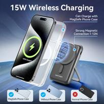 magnetinis usb - Vention FHNB0 10000 mAh 20W Juodas (Black) - 9 nuotrauka