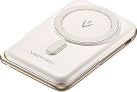 magnetine isorine baterija - Vention FHNW0 10000 mAh 20W Balta (White) - 3 nuotrauka