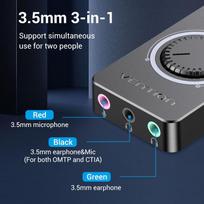 sound card - Vention CDRBB garso plokštė USB 0.15m - 8 nuotrauka