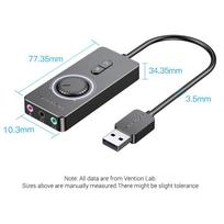 sound card - Vention CDRBB garso plokštė USB 0.15m - 13 nuotrauka