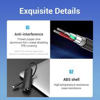 usb b c - USB-C iki 3x USB 2.0, RJ45, Micro-B Hub Vention TGOBB 0.15m, juodas - 2 nuotrauka