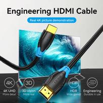 hdmi 4k 60hz - Vention HDMI kabelis 5m 4K 60Hz AACBJ Juodas (Black) - 2 nuotrauka