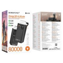 power bank 80000mah - Borofone BJ65B 80000mAh 22.5W Juodas (Black) - 2 nuotrauka
