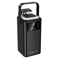 power bank 80000mah - Borofone BJ65B 80000mAh 22.5W Juodas (Black) - 6 nuotrauka