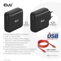 5v 12v usb - MOBILE TRAVEL CHARGER USB-C/100W CAC-1908EU CLUB3D - 5 nuotrauka