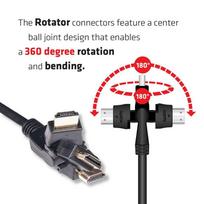 hdmi laidas 2m - Club 3D HDMI 2.0 Rotary Cable 2m - 7 nuotrauka