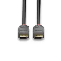displayport cable 5m - Lindy Anthra Line DisplayPort 1.4 Cable 0.5m Black - 3 nuotrauka