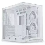 micro atx case - Lian Li O11 Dynamic Mini V2 Flow Baltas (White) - 5 nuotrauka