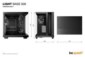 micro atx case - be quiet! Light Base 500 Juodas (Black) Midi Tower - 3 nuotrauka