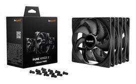 140mm be quiet! - be quiet! Pure Wings 3 140 mm PWM Triple Pack Juodas (Black) - 4 nuotrauka