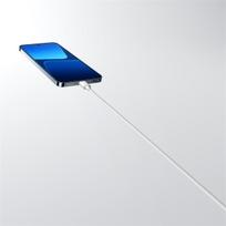 xiaomi laidas - Xiaomi 3A Pintas USB-C į USB-C Kabelis 1m Baltas (White) - 5 nuotrauka