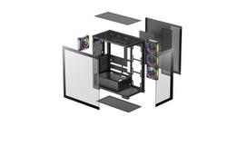 cg580 - DeepCool CG580 4F V2 Midi Tower Juodas (Black) - 2 nuotrauka