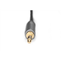 3.5mm to 3.5mm - Digitus DB-510330-010-S 3.5 mm stereo jack į RCA adapteris 1 m Juodas (Black) - 2 nuotrauka