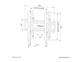 televizoriai 24 - NEOMOUNTS SELECT SCREEN WALL MOUNT (FIXED, VESA 200X200) - 11 nuotrauka