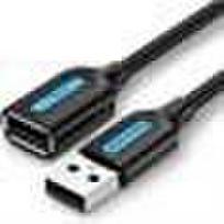 usb male to female - USB 2.0 male to female extension cable Vention CBIBG 1.5m Black PVC - 2 nuotrauka
