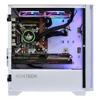 micro atx case - Kompiuterio korpusas Montech AIR 100 ARGB WH, skaidri/balta - 7 nuotrauka