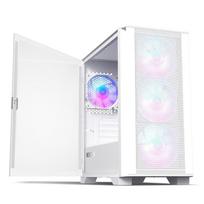 micro atx case - Kompiuterio korpusas Montech AIR 100 ARGB WH, skaidri/balta - 8 nuotrauka