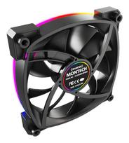 argb fan reverse - Montech RX120 PWM ARGB 120mm Juodas (Black) Korpuso Ventiliatorius - 4 nuotrauka