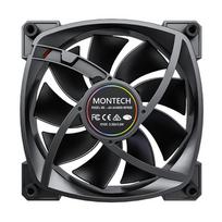 korpuso ausintuvas - Montech RX140 PWM Black (juodas) - 3 nuotrauka