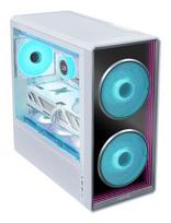 micro atx case - Lian Li LANCOOL 217 INF kompiuterio korpusas, Midi-Tower, Tempered Glass, RGB - Baltas (White) - 8 nuotrauka