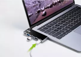 usb c dock - Aten UH3238 USB-C Travel Dock with Power Pass-Through - 2 nuotrauka