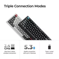 klaviatura 8k - Keychron Q3 Ultra Wireless Juodas (Black) [Q3U-M1] - 2 nuotrauka