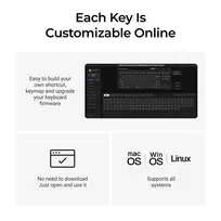 klaviatura 8k - Keychron Q3 Ultra Wireless Juodas (Black) [Q3U-M1] - 3 nuotrauka