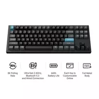klaviatura 8k - Keychron Q3 Ultra Wireless Juodas (Black) [Q3U-M1] - 8 nuotrauka