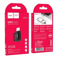 usb c to lightning - Hoco UA31E OTG USB-C į Lightning adapteris juodas (Black) - 2 nuotrauka