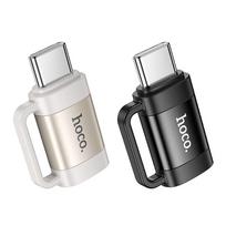 usb c to lightning - Hoco UA31E OTG USB-C į Lightning adapteris juodas (Black) - 3 nuotrauka