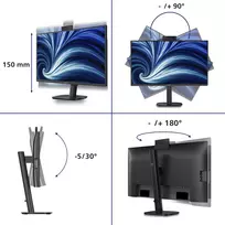 monitorius 120hz 27 - PHILIPS 27B2U3601H/00 - 8 nuotrauka