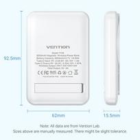 magnetine isorine baterija - Vention FHSB0, 5000mAh, 20W, magnetinis, juodas - 9 nuotrauka