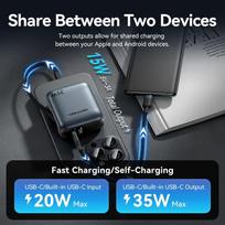mini power bank - Vention FHEH0 10000 mAh 35W Pilkas (Grey) - 13 nuotrauka